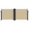 Retractable Side Awning Beige 100x600 cm | Hipomarket UK