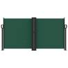 Retractable Side Awning Dark Green - 120x1200 cm Privacy Screen