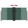 Retractable Side Awning Dark Green - 120x1200 cm Privacy Screen