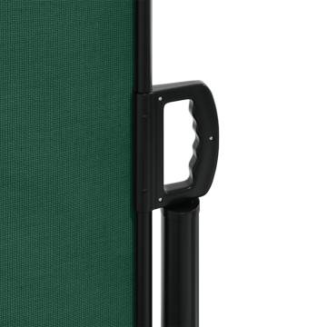 Retractable Side Awning Dark Green - 120x1200 cm Privacy Screen