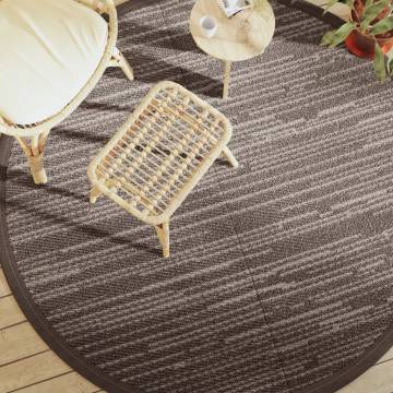 Trendy Outdoor Carpet Brown Ø200 cm | Durable & UV-Resistant