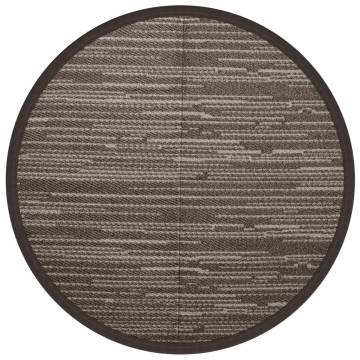 Trendy Outdoor Carpet Brown Ø200 cm | Durable & UV-Resistant