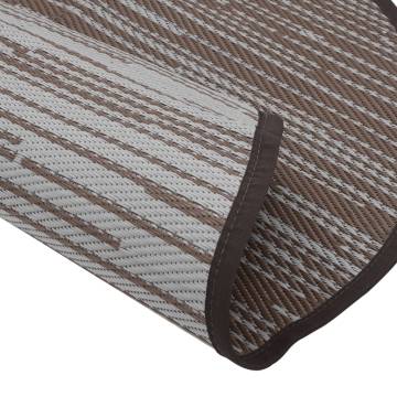 Trendy Outdoor Carpet Brown Ø200 cm | Durable & UV-Resistant