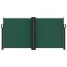 Retractable Side Awning Dark Green 120x1000 cm | Hipo Market