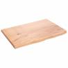 Light Brown Solid Wood Oak Table Top 60x40 cm - HipoMarket