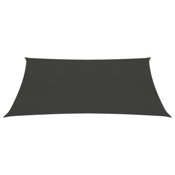 Sunshade Sail 160 g/m² Anthracite 2x2.5 m | HDPE Outdoor Shelter