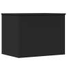 Storage Box Black 60x42x46 cm | Durable Engineered Wood