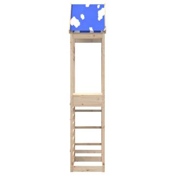 Play Tower with Rockwall - Solid Wood Pine | HipoMarket