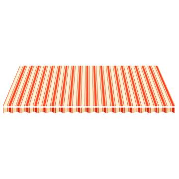 Replacement Awning Fabric Yellow & Orange 5x3.5m - HipoMarket