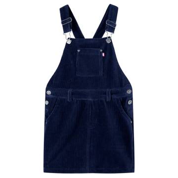 Kids' Corduroy Overall Dress Navy - Size 128 | Hipo Market