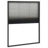 Plisse Insect Screen for Windows - Aluminium Anthracite 80x100 cm