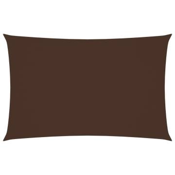 Sunshade Sail Oxford Fabric Rectangular 4x7 m Brown | Hipomarket