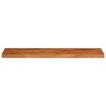 Rectangular Solid Wood Acacia Table Top - 120x20x2.5 cm