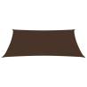 Brown Rectangular Sunshade Sail 4x5 m - Oxford Fabric Protection