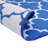 Outdoor Carpet Blue Ø120 cm | Stylish UV-Resistant Rug