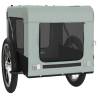 Durable Pet Bike Trailer | Grey & Black Oxford Fabric