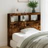 Headboard Cabinet with LED Smoked Oak 120x17x102 cm Colour smoked oak Size 120 x 17 x 102 cm Quantity in Package 1 