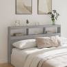 Headboard Cabinet with LED Grey Sonoma 180x17x102 cm Colour grey sonoma Size 180 x 17 x 102 cm Quantity in Package 1 