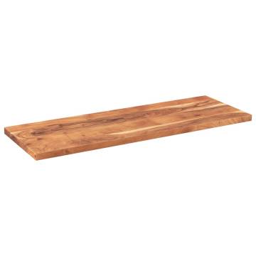 Rectangular Solid Wood Acacia Table Top - 140x50 cm