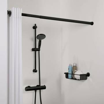 Sealskin Telescopic Shower Curtain Rod 80-130 cm - Black