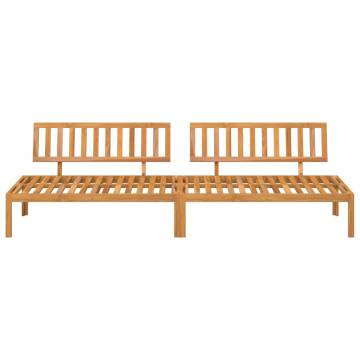 Garden Pallet Sofas - Solid Acacia Wood 2 pcs Set