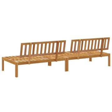 Garden Pallet Sofas - Solid Acacia Wood 2 pcs Set