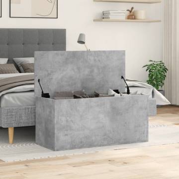 Storage Box Concrete Grey 100x42x46 cm - Durable & Stylish