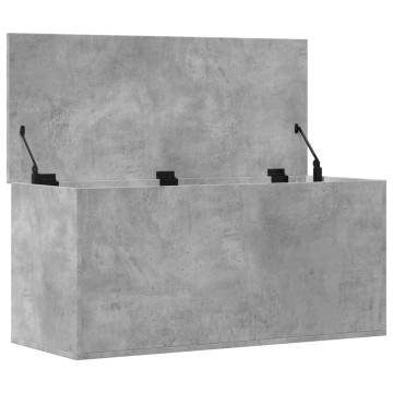 Storage Box Concrete Grey 100x42x46 cm - Durable & Stylish