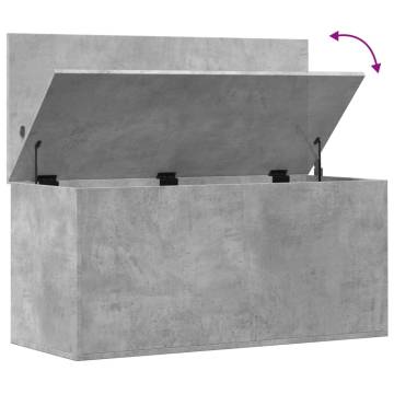 Storage Box Concrete Grey 100x42x46 cm - Durable & Stylish