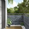 Garden Privacy Screen Ledge Stone Look Grey 600x90 cm PVC Colour stone look grey Size 600 x 90 cm Quantity in Package 1 