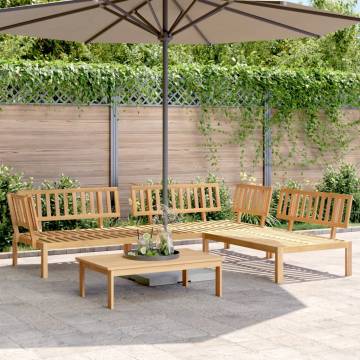 4 Piece Acacia Garden Pallet Sofa Set - Durable & Stylish