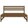 Garden Middle Sofa Honey Brown - Solid Wood Pine - HipoMarket