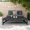 Garden Footstool Black 120x80 cm Solid Pine | Hipomarket