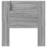 Stylish Grey Sonoma Headboard Cabinet with LED - 100x16.5x103.5 cm