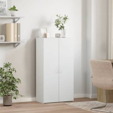 File Cabinet White 60x32x115 cm - Stylish & Practical Storage