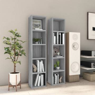 CD Cabinets 2 pcs Grey Sonoma - Stylish & Practical Storage