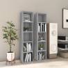 CD Cabinets 2 pcs Grey Sonoma 21x16x93.5 cm Engineered Wood Colour grey sonoma Quantity in Package 2 