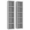 CD Cabinets 2 pcs Grey Sonoma - Stylish & Practical Storage