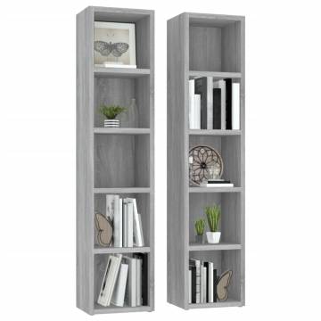 CD Cabinets 2 pcs Grey Sonoma - Stylish & Practical Storage