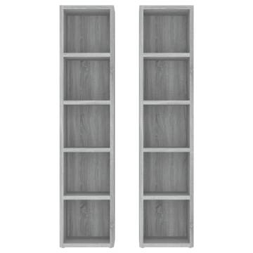 CD Cabinets 2 pcs Grey Sonoma - Stylish & Practical Storage