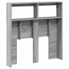 Headboard Cabinet with LED in Grey Sonoma - Stylish & Functional