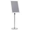 A3 Pedestal Poster Stand Silver Aluminium Alloy Colour silver Size a3 