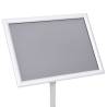 A3 Pedestal Poster Stand - Silver Aluminium Alloy Display