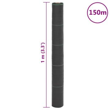 Weed Membrane Black 1x150 m PP - Effective Weed Control Fabric