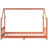 Kids Bed Frame Wax Brown 90x190 cm - Solid Pine Wood