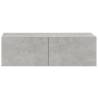 4 Piece Concrete Grey TV Cabinet Set | Stylish & Functional