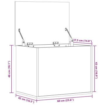 Storage Box Concrete Grey - Stylish & Durable | Hipo Market