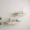 Stylish Floating Wall Shelves - 2 pcs Oak 50x23x3.8 cm