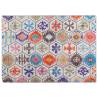 Washable Multicolour Rug 80x150 cm - Soft & Anti-Slip