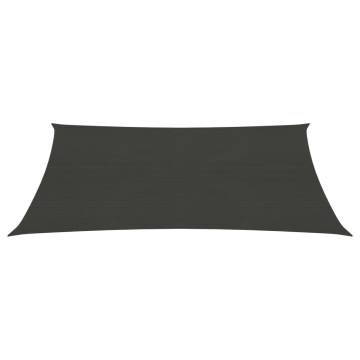 HDPE Sunshade Sail 2x3.5 m Anthracite - Outdoor Shelter